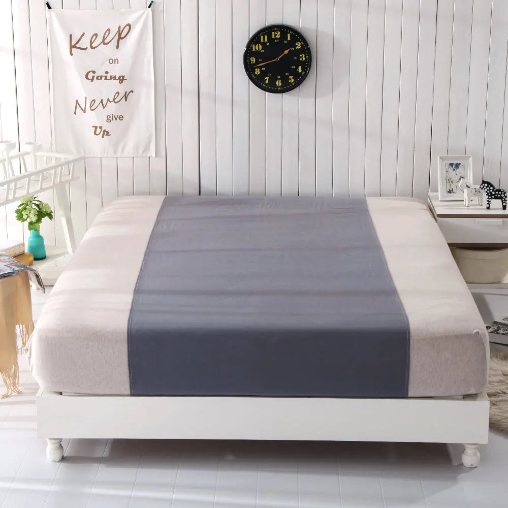 Cotton grey Silver Half bed Grounding Sheet