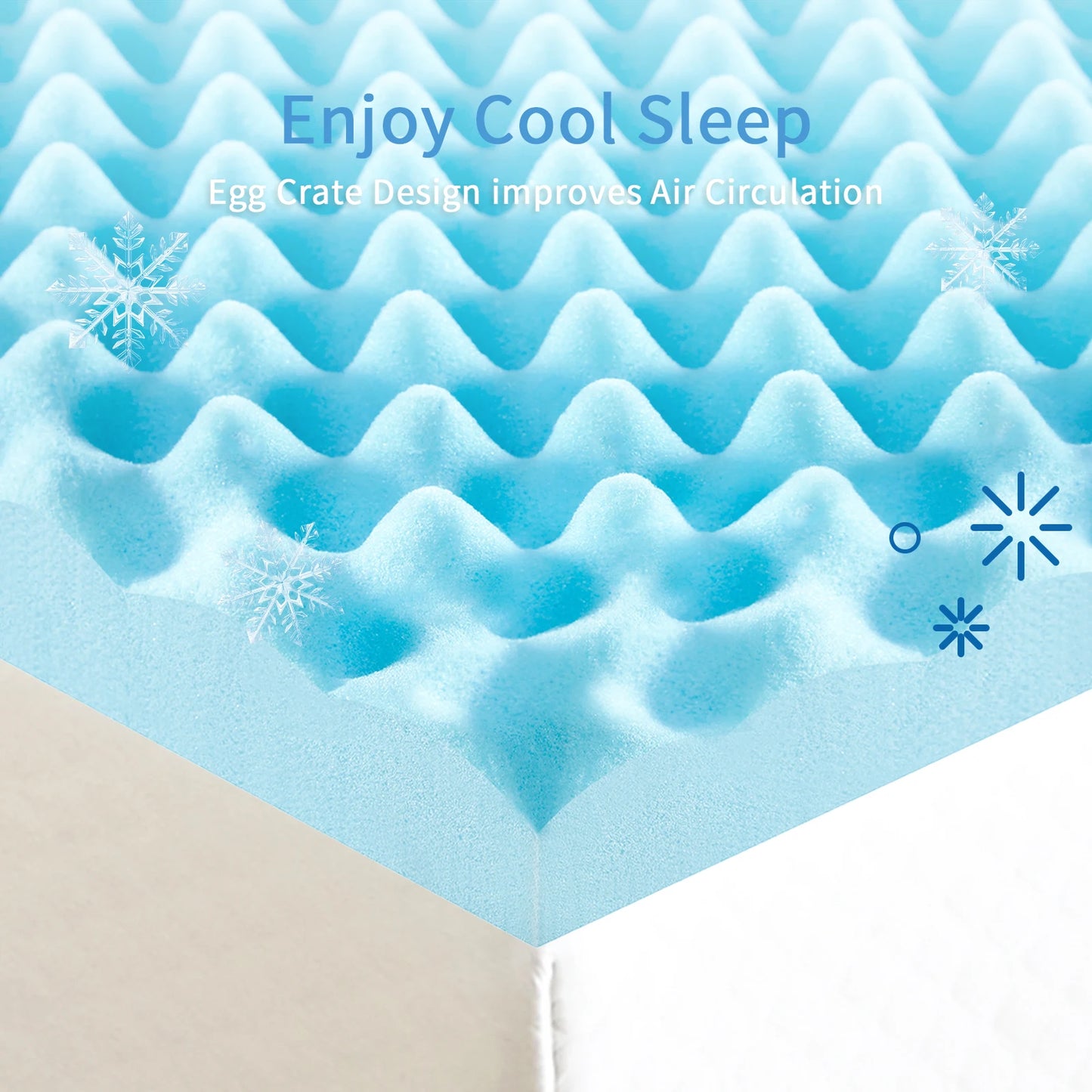 Gel-Infused Memory Foam Mattress Topper – Plush, Pressure-Relieving Tatami-Style Comfort