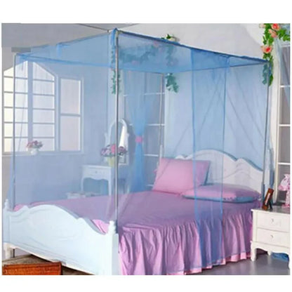 Summer Home Mosquito Nets 4 Corner Post Bed Canopy Net Double Bed Lightweight Fashion Bedding Mosquito Nets
