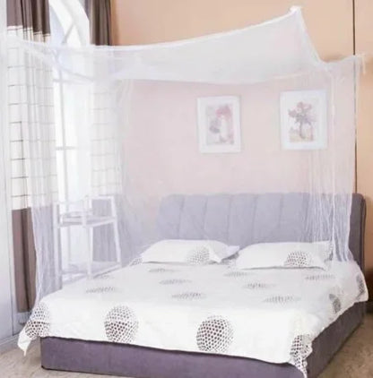 Summer Home Mosquito Nets 4 Corner Post Bed Canopy Net Double Bed Lightweight Fashion Bedding Mosquito Nets