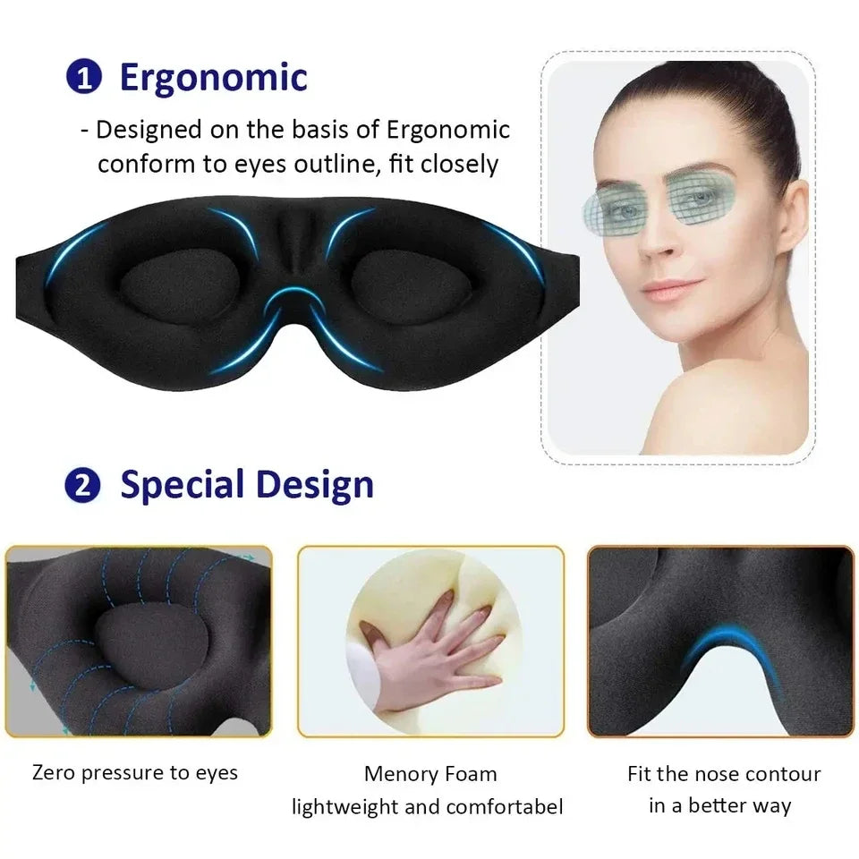 Adjustable 3D Eye Mask