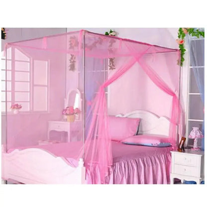 Summer Home Mosquito Nets 4 Corner Post Bed Canopy Net Double Bed Lightweight Fashion Bedding Mosquito Nets